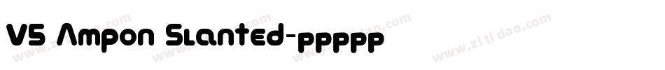 V5 Ampon Slanted字体转换